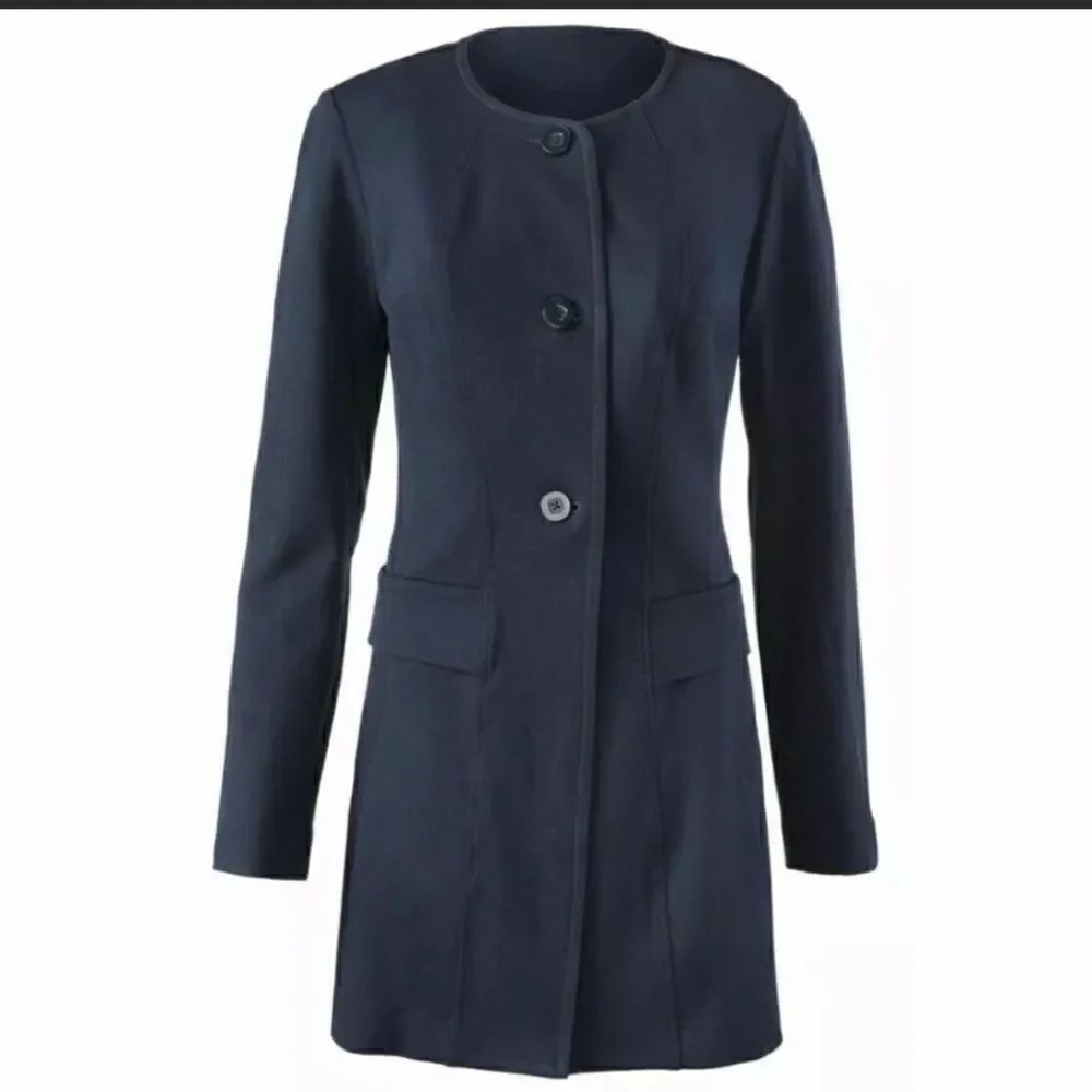 Cabi Lido Navy Blue Button Front Jacket S #5093 - Picture 2 of 8